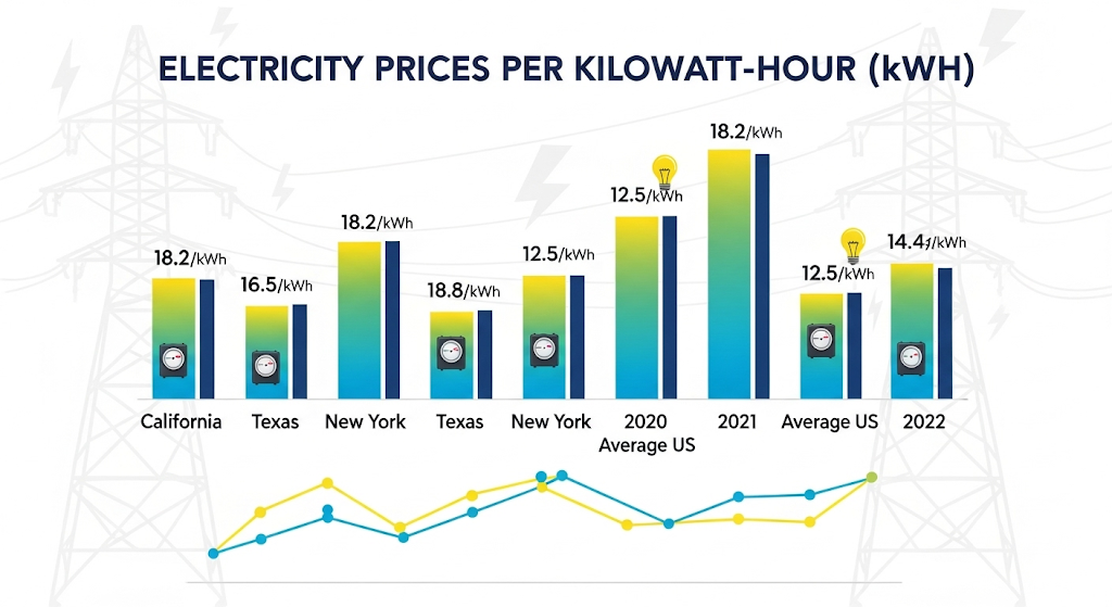 Compare Price per Kilowatt-Hour (kWh)